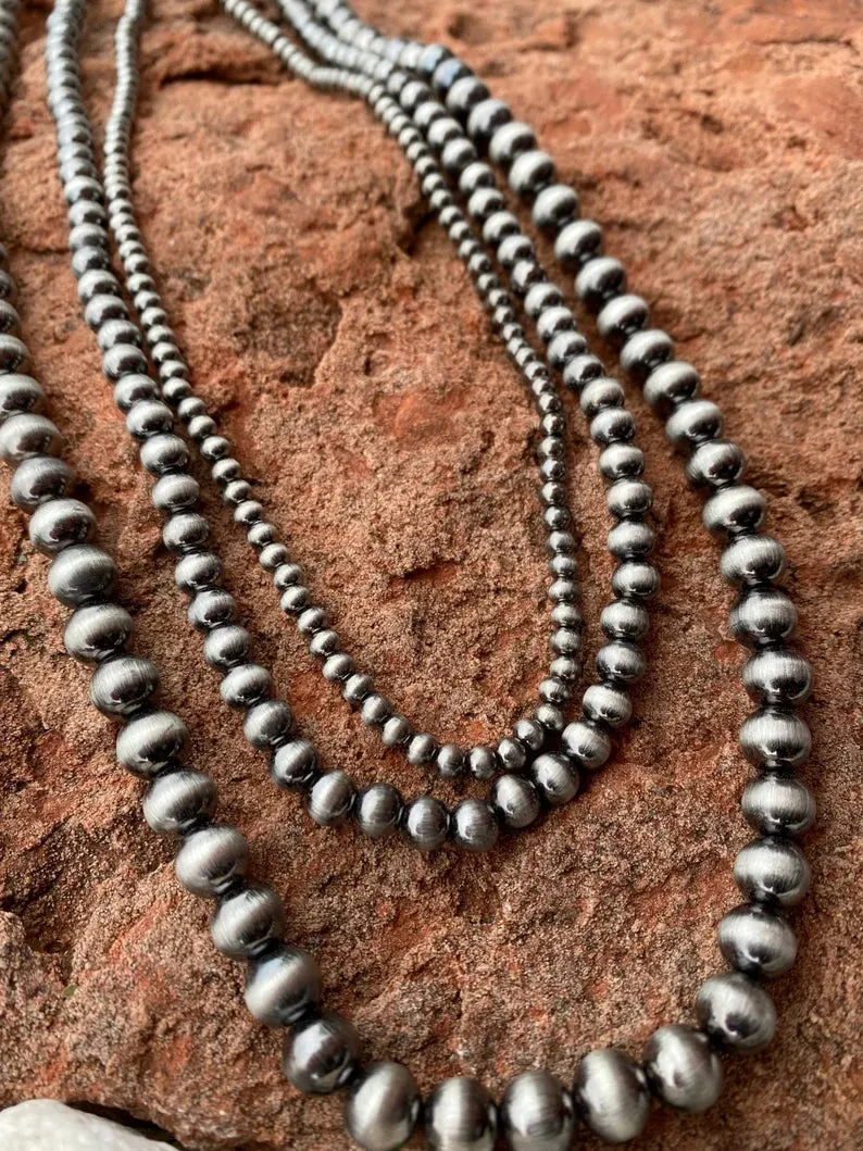 Multi Layered Navajo Style Beaded Necklace