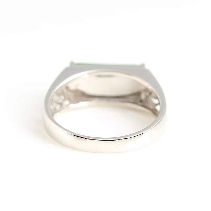 Natural Jade Ring Jadeite Gold Ring RG25
