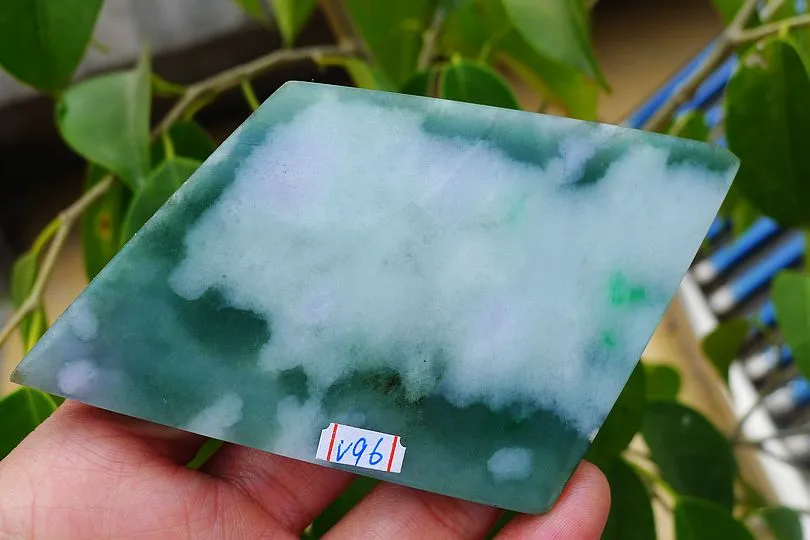 Natural Jade Rough Jadeite Raw (125.5g,8.5X6.1X1cm)