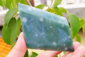 Natural Jade Rough Jadeite Raw (125.5g,8.5X6.1X1cm)