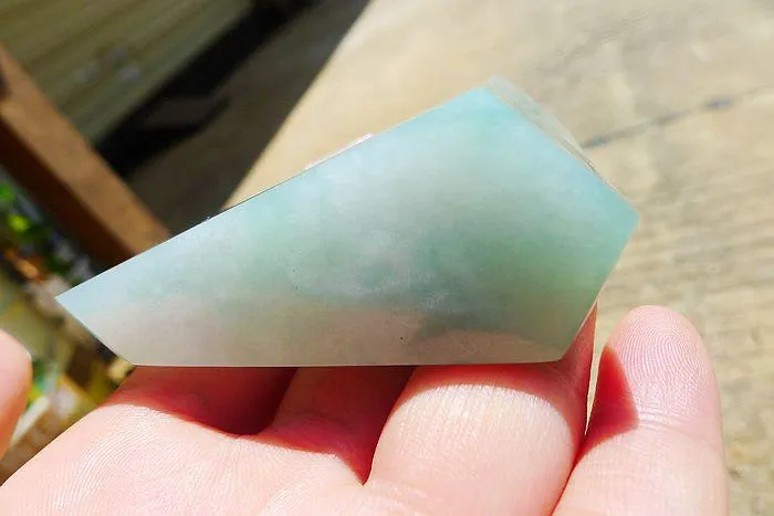 Natural Jade Rough Jadeite Raw (140g,6.6X5.4X2.4cm)