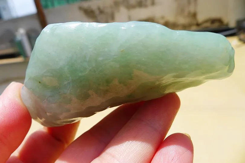 Natural Jade Rough Jadeite Raw (194g,8.5X4.2X3.7cm)