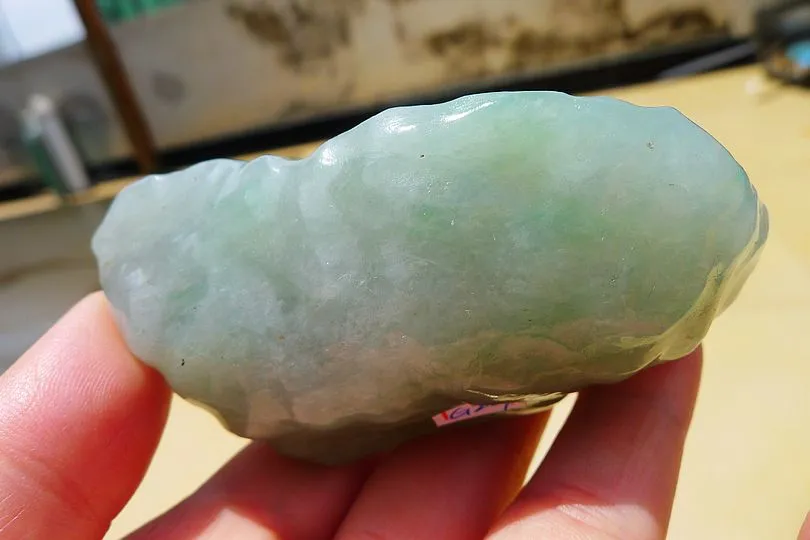 Natural Jade Rough Jadeite Raw (194g,8.5X4.2X3.7cm)