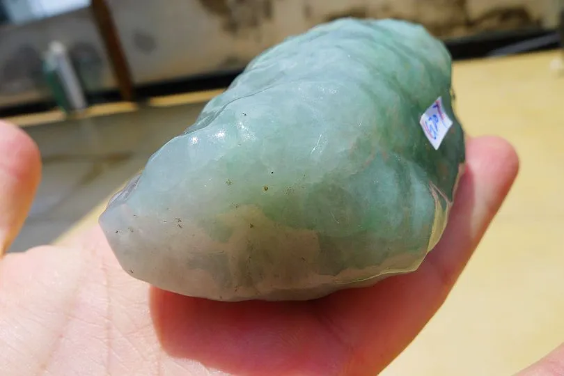 Natural Jade Rough Jadeite Raw (194g,8.5X4.2X3.7cm)