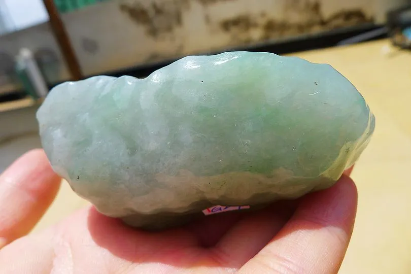 Natural Jade Rough Jadeite Raw (194g,8.5X4.2X3.7cm)