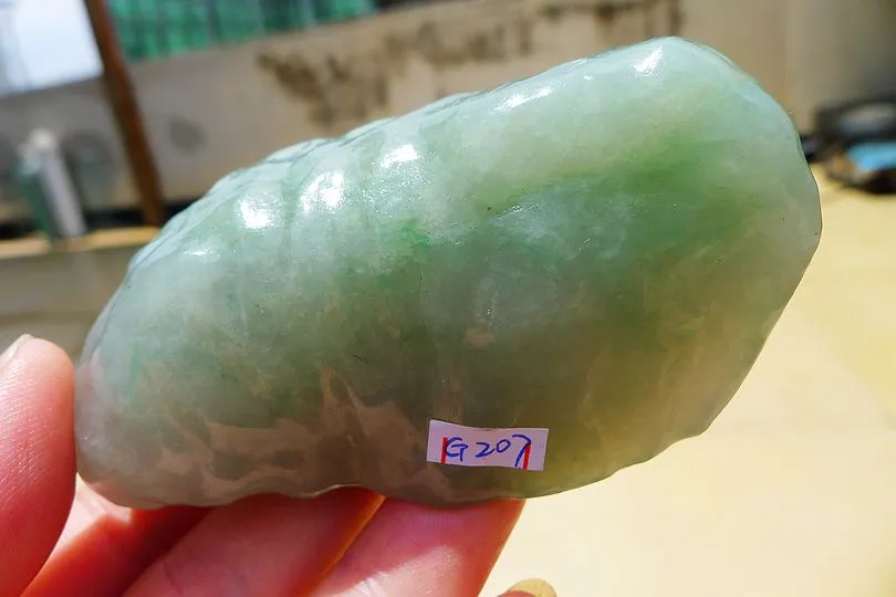 Natural Jade Rough Jadeite Raw (194g,8.5X4.2X3.7cm)