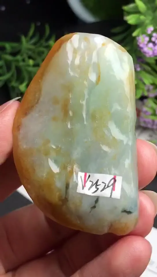 Natural Jade Rough Jadeite Raw (22g,5.5x3.4x0.64cm)-V2529