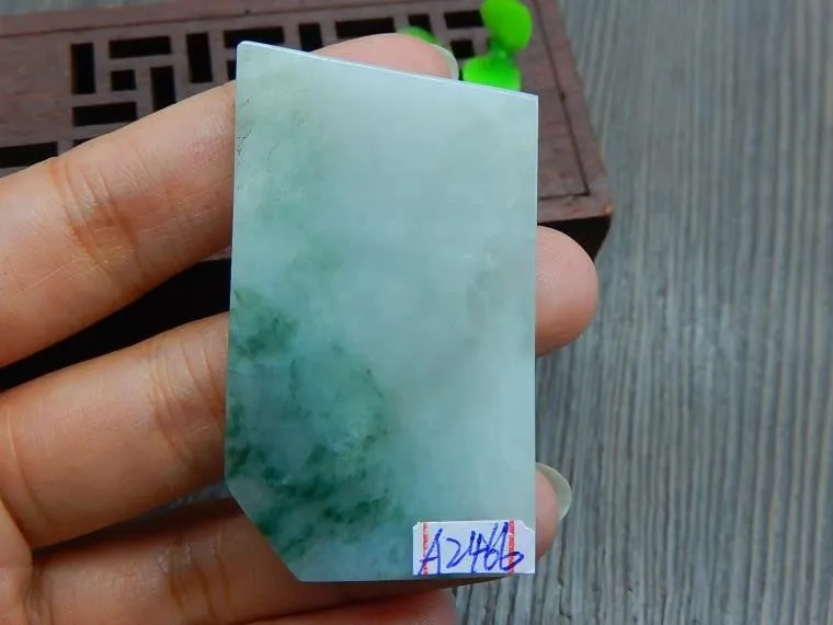 Natural Jade Rough Jadeite Raw (27g, 54X30X5.2mm)