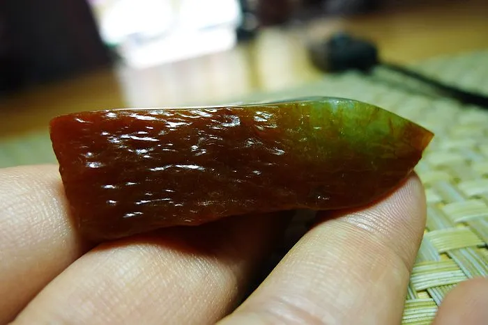 Natural Jade Rough Jadeite Raw (29g,5.5X2.5X1.2cm)