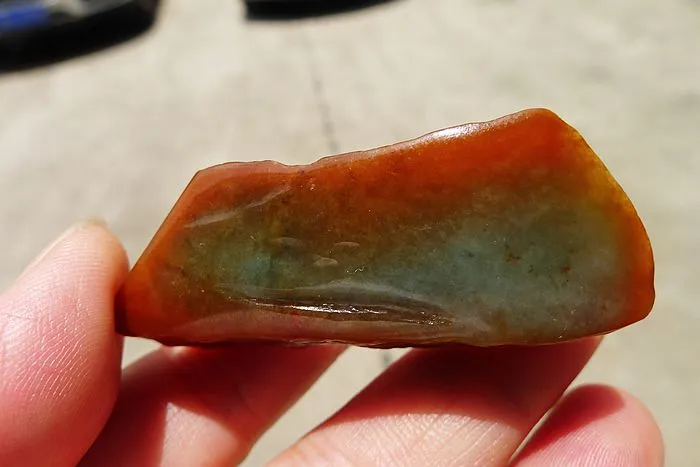 Natural Jade Rough Jadeite Raw (29g,5.5X2.5X1.2cm)