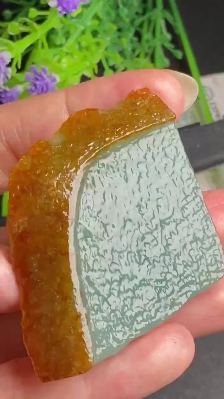 Natural Jade Rough Jadeite Raw (31g,44X44X6.2mm)-A5406