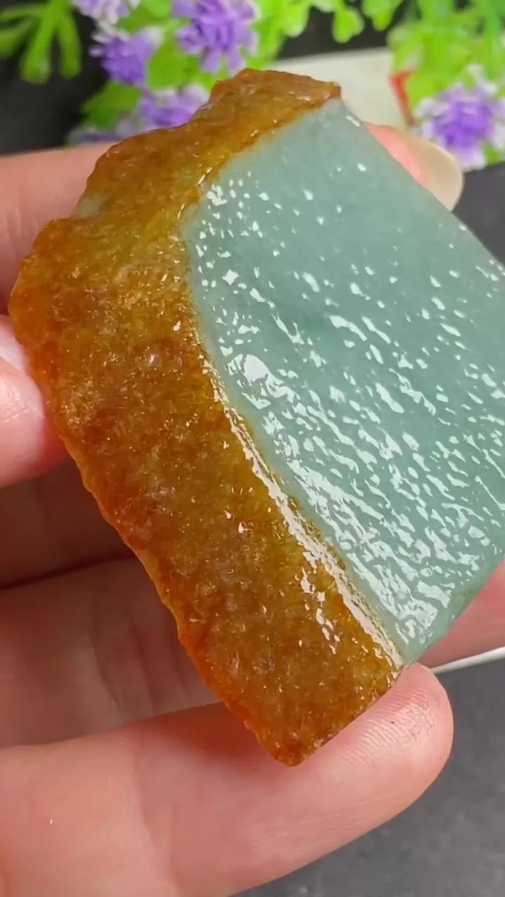 Natural Jade Rough Jadeite Raw (31g,44X44X6.2mm)-A5406