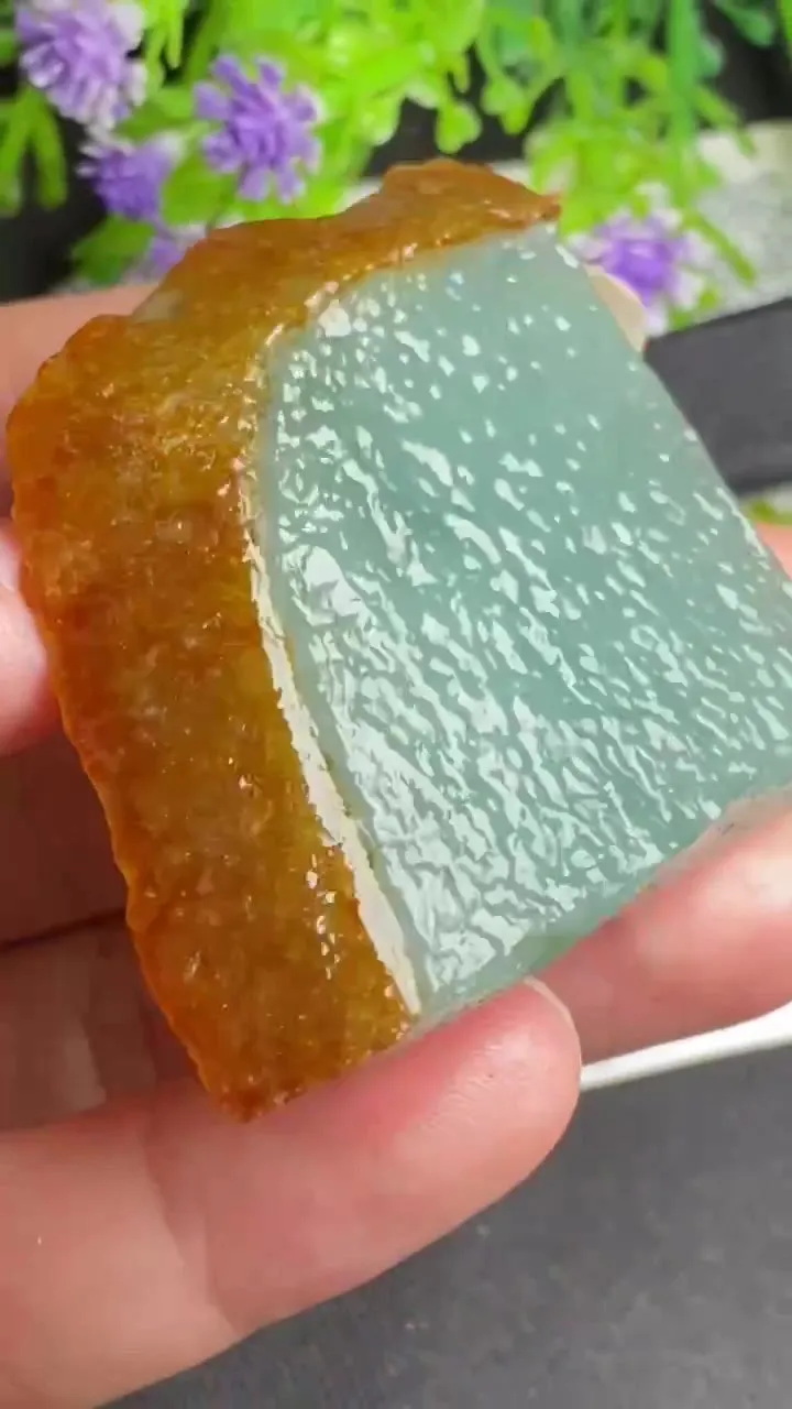 Natural Jade Rough Jadeite Raw (31g,44X44X6.2mm)-A5406