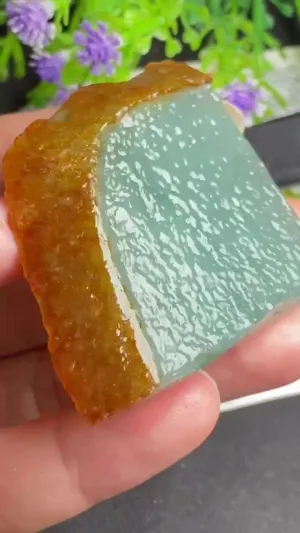 Natural Jade Rough Jadeite Raw (31g,44X44X6.2mm)-A5406