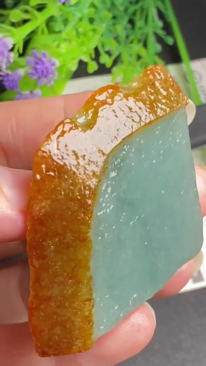 Natural Jade Rough Jadeite Raw (31g,44X44X6.2mm)-A5406