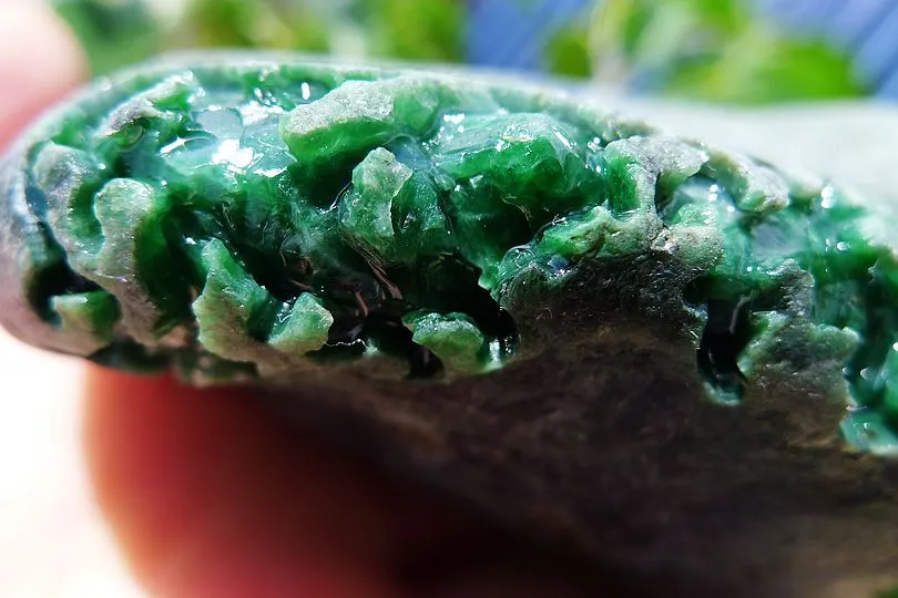 Natural Jade Rough Jadeite Raw (322g,8.6X5.3X3.9cm)