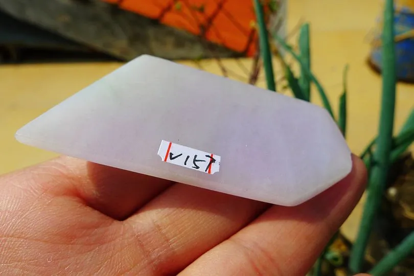 Natural Jade Rough Jadeite Raw (40g,6.9X3.4X0.84cm)