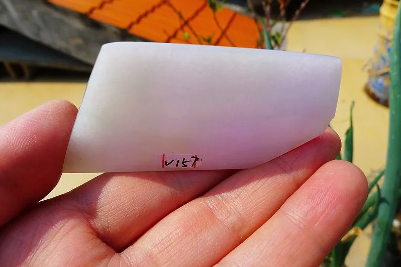 Natural Jade Rough Jadeite Raw (40g,6.9X3.4X0.84cm)