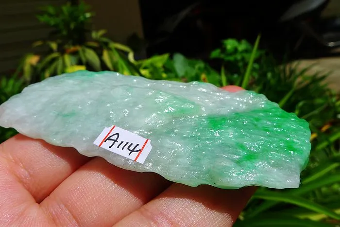 Natural Jade Rough Jadeite Raw (43g,7.5X3.5X1cm)