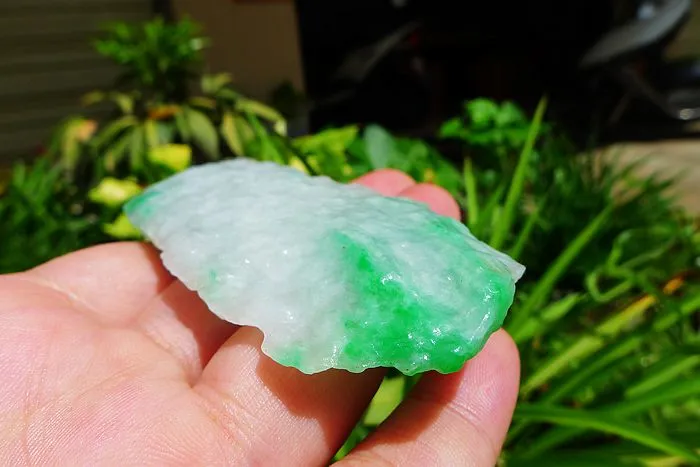 Natural Jade Rough Jadeite Raw (43g,7.5X3.5X1cm)