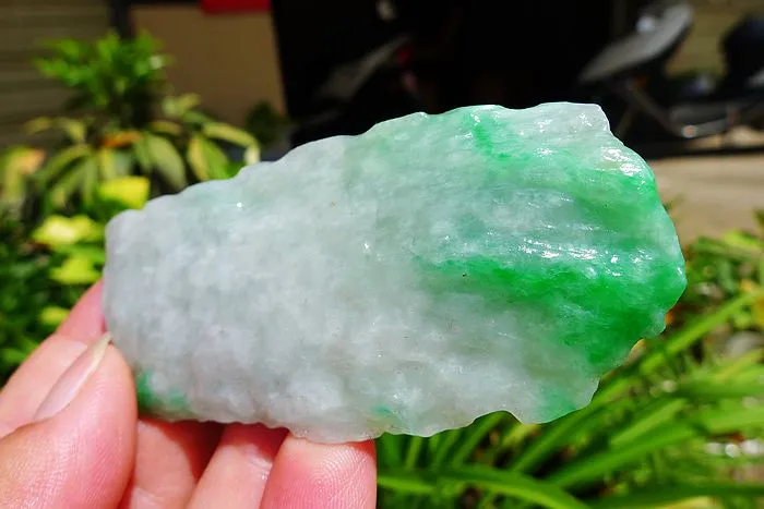 Natural Jade Rough Jadeite Raw (43g,7.5X3.5X1cm)