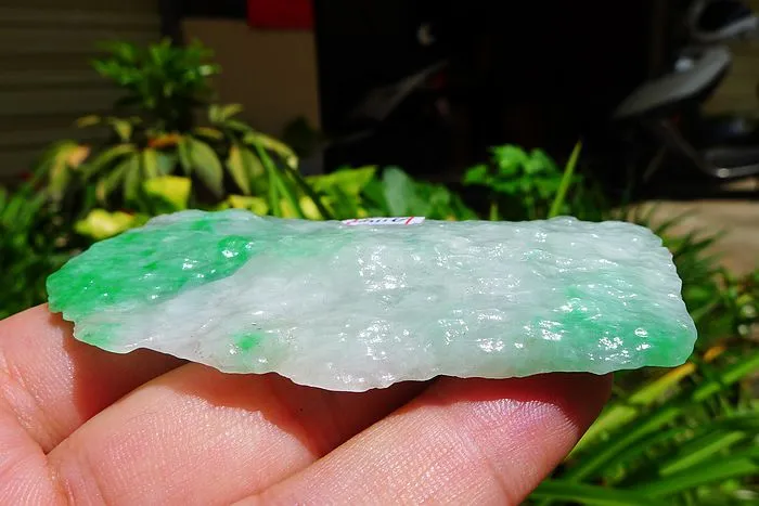 Natural Jade Rough Jadeite Raw (43g,7.5X3.5X1cm)