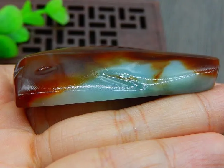 Natural Jade Rough Jadeite Raw (44g, 57X32X11mm)