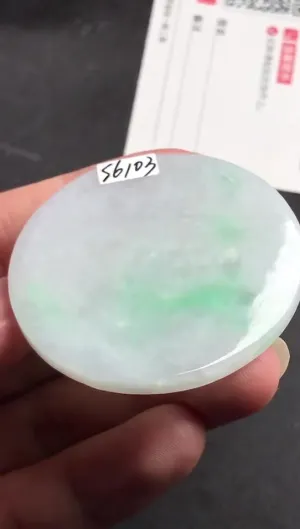 Natural Jade Rough Jadeite Raw (4.6x4.6x0.38cm)-S6103