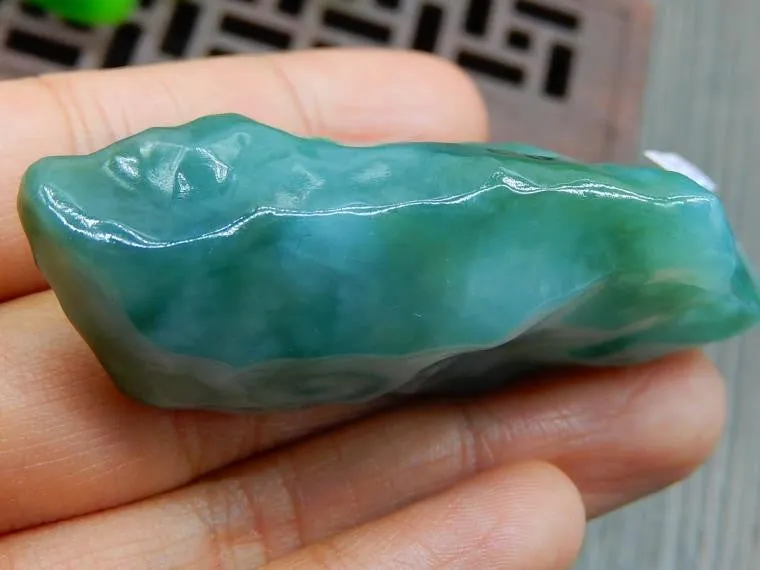Natural Jade Rough Jadeite Raw (47g, 69X35X22mm)