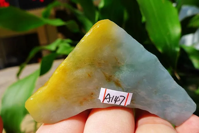 Natural Jade Rough Jadeite Raw (49g,5.3X4.6X1.1cm)