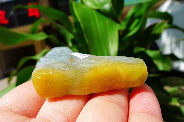 Natural Jade Rough Jadeite Raw (49g,5.3X4.6X1.1cm)