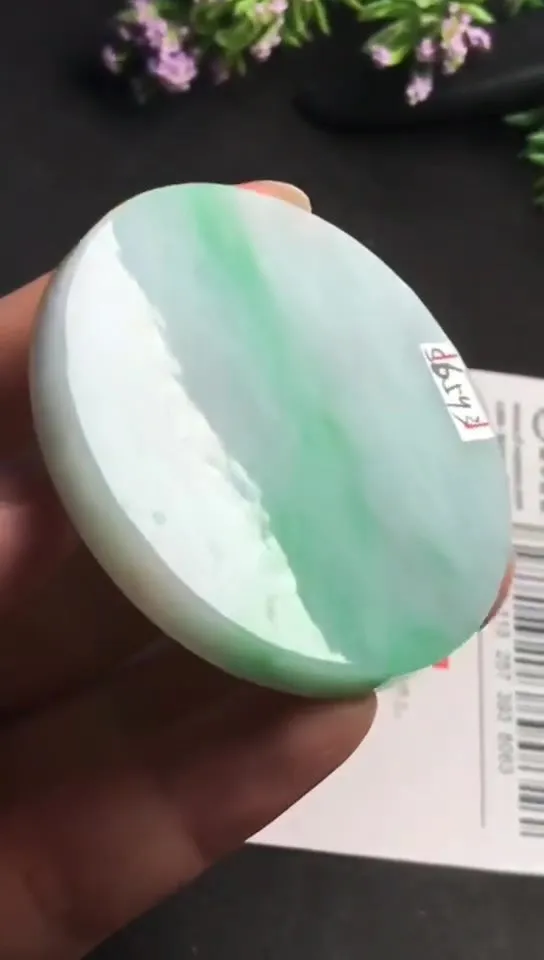 Natural Jade Rough Jadeite Raw (5.5x5.5x0.67cm)-S6593
