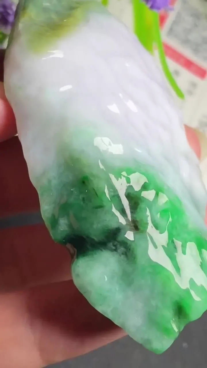 Natural Jade Rough Jadeite Raw (78g,75X39X13mm)-A5280