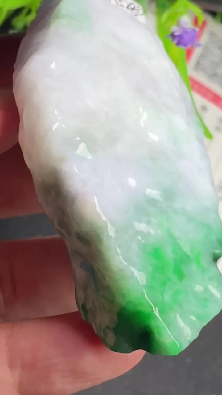 Natural Jade Rough Jadeite Raw (78g,75X39X13mm)-A5280