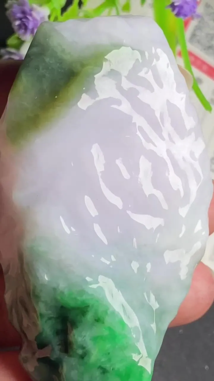Natural Jade Rough Jadeite Raw (78g,75X39X13mm)-A5280