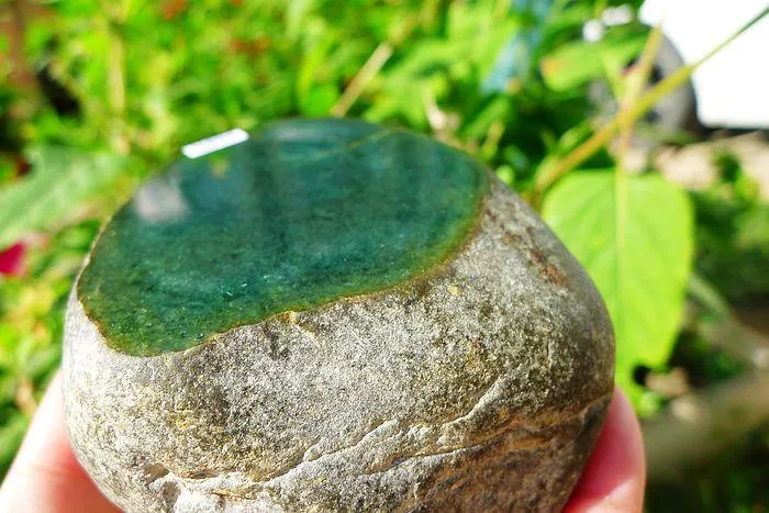 Natural Jade Rough Jadeite Raw (839g,8.5X8.2X5.7cm)