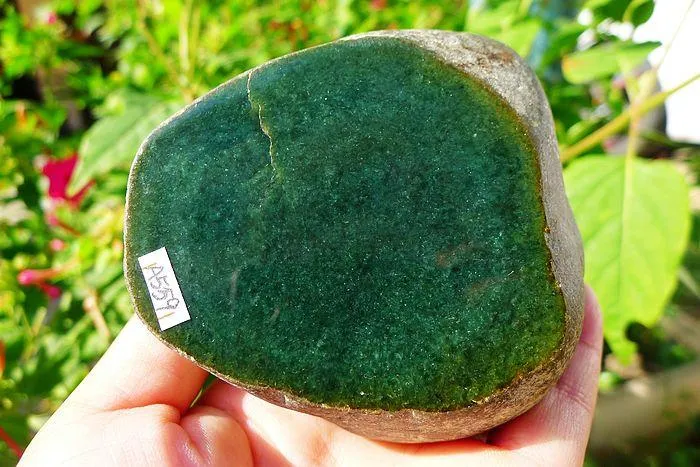 Natural Jade Rough Jadeite Raw (839g,8.5X8.2X5.7cm)