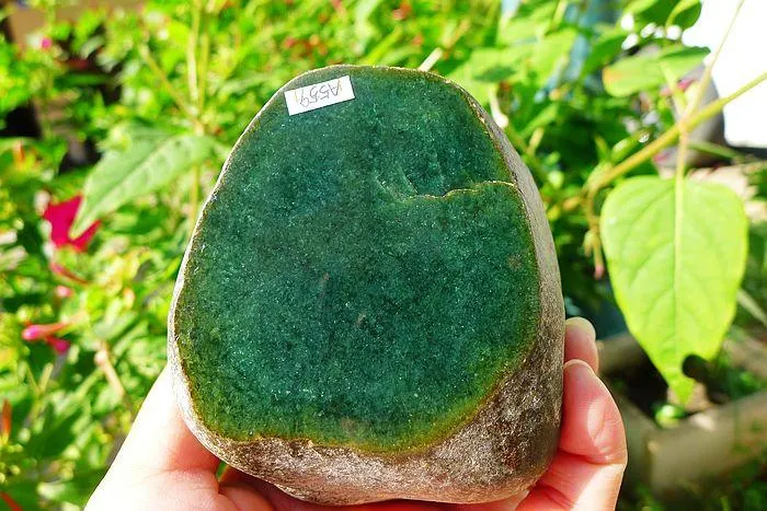Natural Jade Rough Jadeite Raw (839g,8.5X8.2X5.7cm)