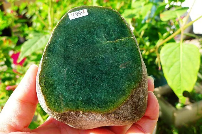 Natural Jade Rough Jadeite Raw (839g,8.5X8.2X5.7cm)