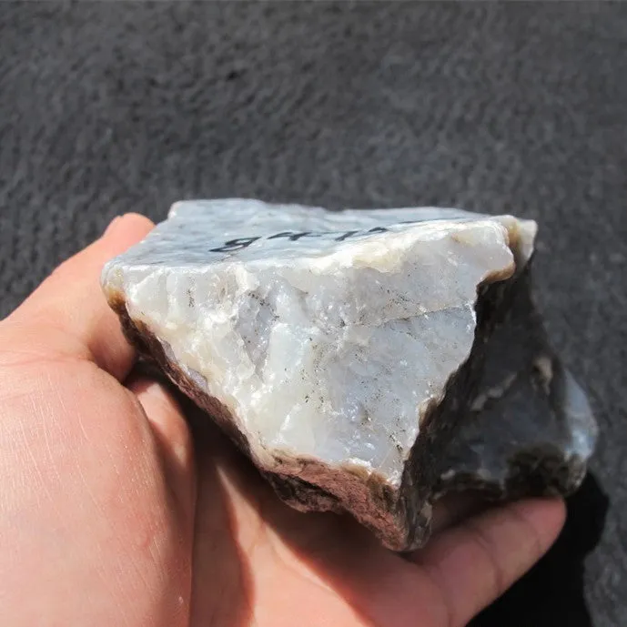 Natural Kunlun Jade Rough Nephrite Raw (1.07kg, 13X9X6cm)