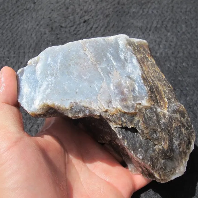 Natural Kunlun Jade Rough Nephrite Raw (1.07kg, 13X9X6cm)