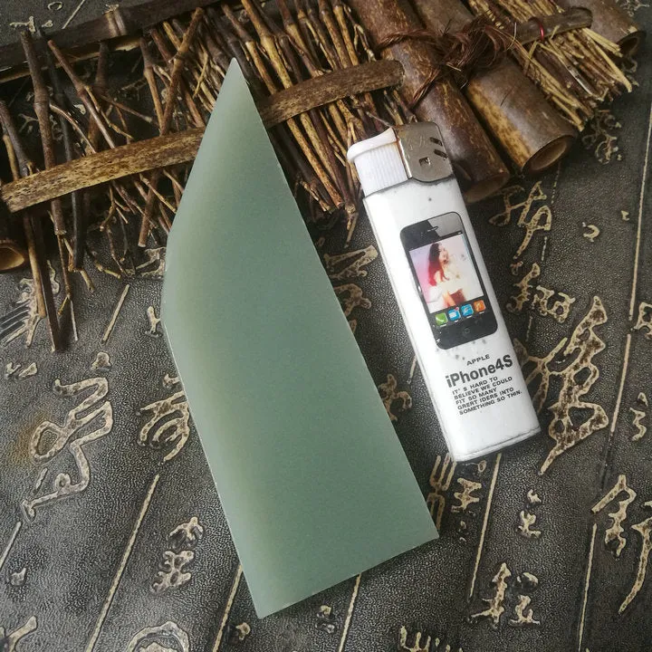 Natural Kunlun Jade Rough Nephrite Raw (112g, 13X4.3X0.8cm)