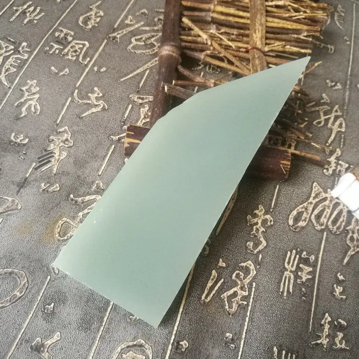 Natural Kunlun Jade Rough Nephrite Raw (112g, 13X4.3X0.8cm)