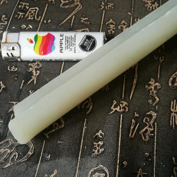 Natural Kunlun Jade Rough Nephrite Raw (177g, 15.5X2.7X1.4cm)