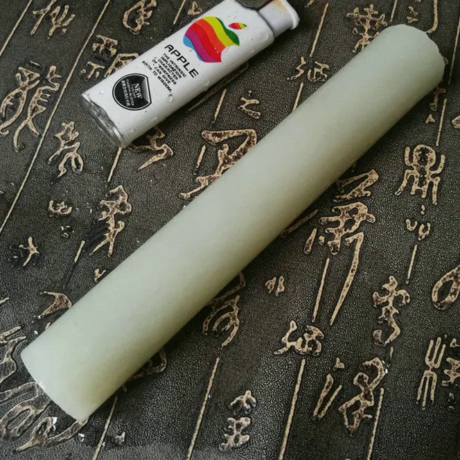 Natural Kunlun Jade Rough Nephrite Raw (177g, 15.5X2.7X1.4cm)