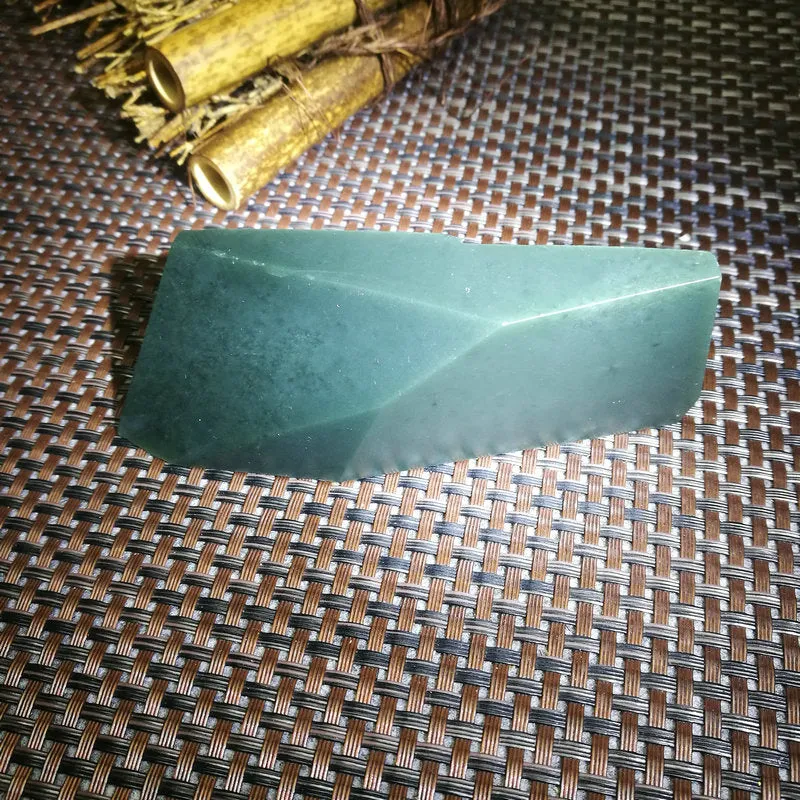 Natural Kunlun Jade Rough Nephrite Raw (185g,9.8X3.5X3cm)