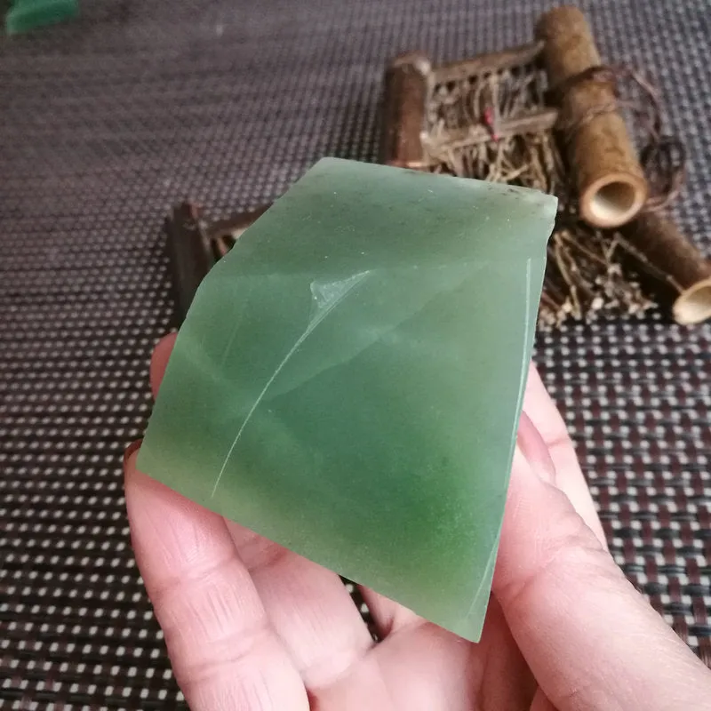 Natural Kunlun Jade Rough Nephrite Raw (212g, 6X4.5X3.5cm)