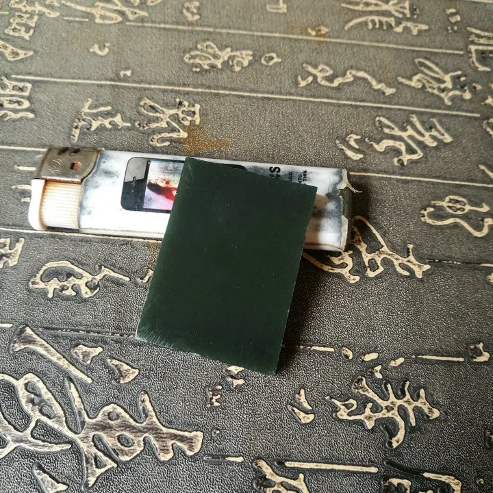 Natural Kunlun Jade Rough Nephrite Raw (27g, 4.5X3.3X0.6cm)