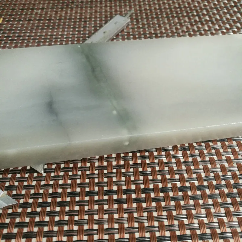 Natural Kunlun Jade Rough Nephrite Raw (695g, 24X7X1.6cm)