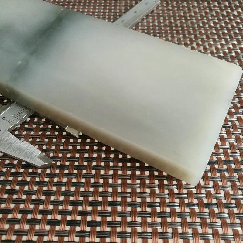 Natural Kunlun Jade Rough Nephrite Raw (695g, 24X7X1.6cm)